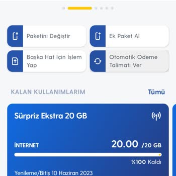 Turkcell Kullanılamayan İnternet Paketleri