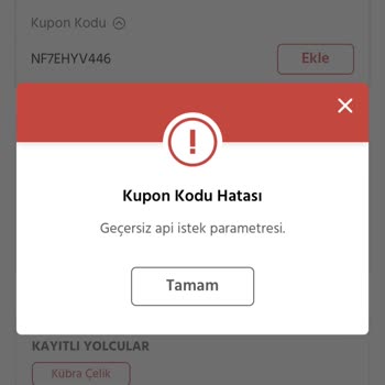 Demokrasi Bileti Kupon Kodu Hatası