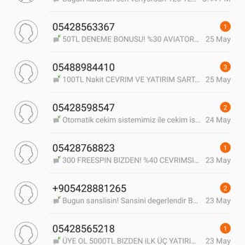 Turkcell Bahis Sitelerinden Gelen Mesajlar