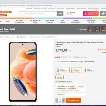 Hepsiburada Bilgi Dışı Sipariş İptali