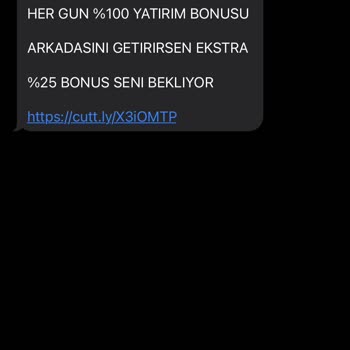 Vodafone Bahis Sitelerinden Gelen Mesajlar.