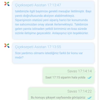 Çiçek Sepeti Saatinde Gönderilmeyen Sipariş