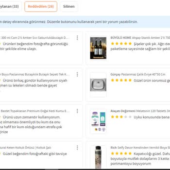 Trendyol Siparişlerime Yorum Yapamıyorum