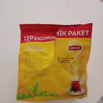 Lipton Demlik Poşeti Patlak Çıktı