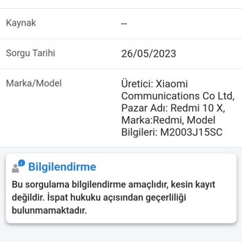 Xiaomi Em Ta Teknolojiden Alına IMEI Kaydı Olmayan Telefon