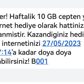 Bimcell Sırası Gelmeden Süresi Dolan İnternet