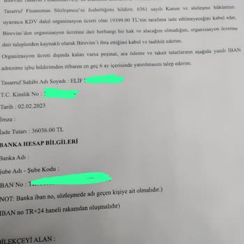 Birevim Tasarruflu Ev Planından Fesih Sözleşmesi