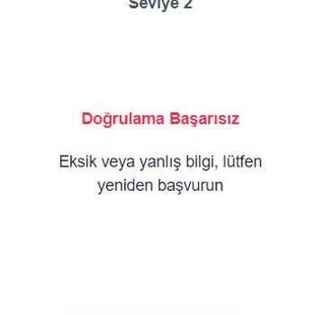 Binance TR 2. Seviye Kimlik Doğrulama Hatası