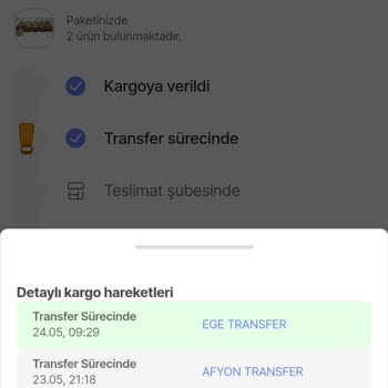 Aras Kargo Kargomu Ege Transferden Şubeye Ulaştıramaması
