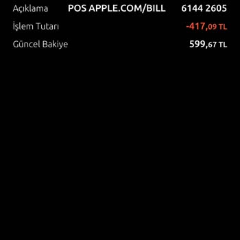 Apple Bilgi Dışı Para Çekimi