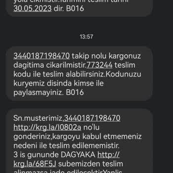 Aras Kargo Paketim Evime Gelmeden İade Ediliyor