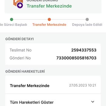 Trendyol Express Teslimat Olmamış İade Yapılmış!