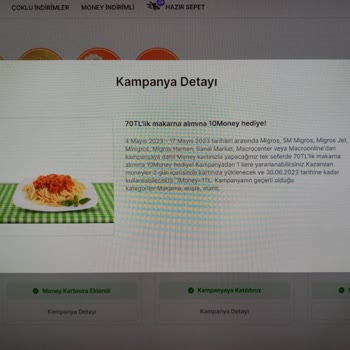 Migros 10 TL Money'i Yüklememe