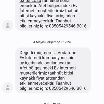 Vodafone.net Haksız Ücret Talebi Abonelik İptal Sorunu