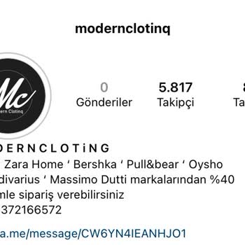 Modern Clotinq Zara Benzeri Markalardan İndirimli Ürün Siparişi Aldım Ancak Mağdur Edildim