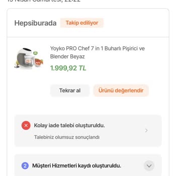 Hepsiburada Ürün İadesi Sırasında Yaşadığım Sorunlar