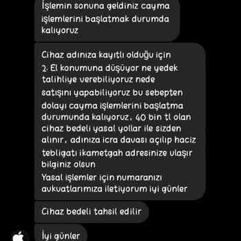 iPhone Gumruk Marketten Şikayetçiyim