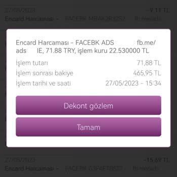 Facebook Ads İzinsiz Para Çekti
