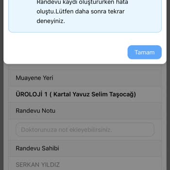 MHRS Ve 182 İle Randevu Almakta Sorun Yaşıyorum