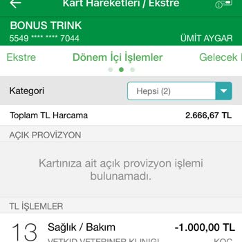 Garanti BBVA 1000 TL Bonus Hala Yatmadı