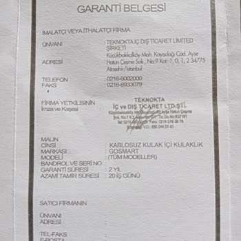 A101 Deki Gosmart Kablosuz Kulaklık 2 Hafta Geçmeden Bozuldu