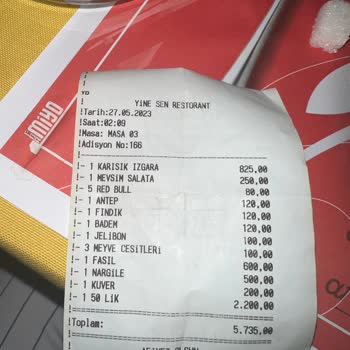 Asmara Restaurant (Antalya) Yüksek Hesap Sorunu