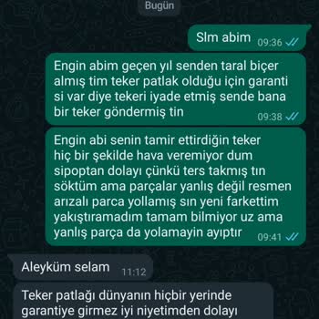 Taral Tarım Arızalı Parça Kullanımı
