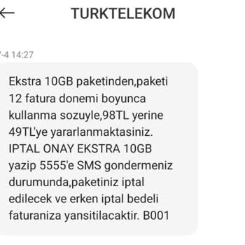 Türk Telekom Talep Edilmeyen İşlem Ve Cezası