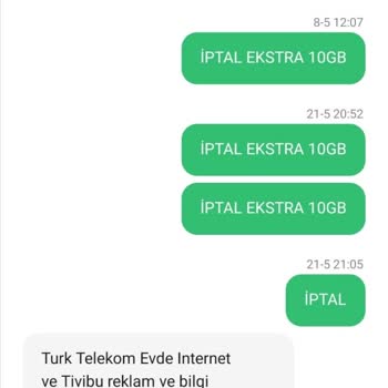 Türk Telekom Talep Edilmeyen İşlem Ve Cezası