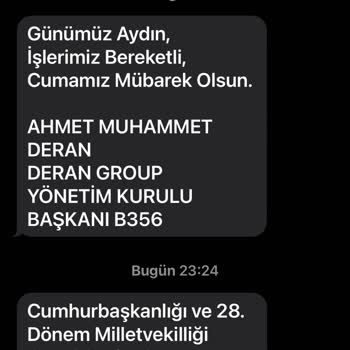 Deran Group Gayrimenkul Telefonuma Gelen İstemediğim Mesajlar
