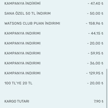 Watsons Puan Kullanım Sorunu