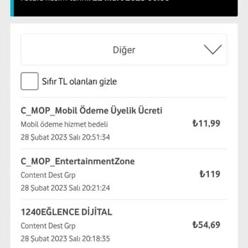 Vodafone Haksız Olarak Başlattığı Servisler