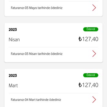 Vodafone Fatura Ücreti