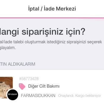 İade Talep İşlemleri İçin Gardrops Ekibine Ulaşamıyorum