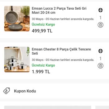 Karaca Züccaciye Aldığım Ürün Eksik Gönderildi