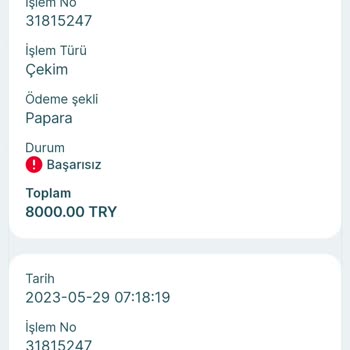 BahseGel Çekim Bakiye Silme