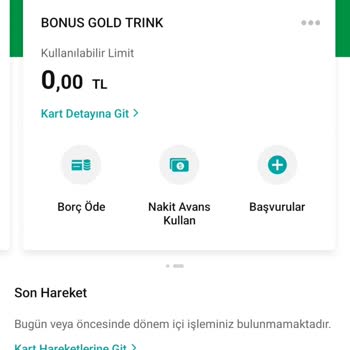 Garanti BBVA Kart Limiti Artırımı