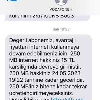 Vodafone Hesabımda Bulundurduğum Paradan, Bana Danışılmadan 3 Defa Para Alındı