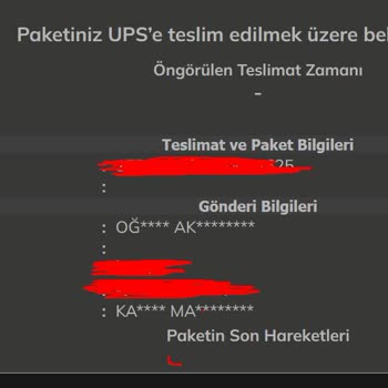 Touz Moda Ürünümün Kargoya Verilmemesi