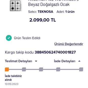 Teknosa'dan Almış Olduğum Ürün İade Pişmanlığı