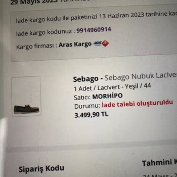 Morhipo Değişim Veya Mağazadan İade Hakkımı Kullanamadım