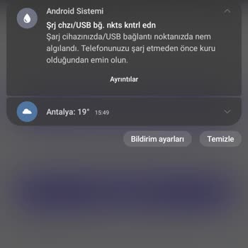 Samsung A34 Nem Uyarısı Veriyor!