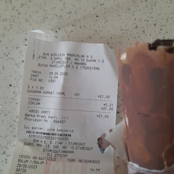 BİM Külahı Unutulan Dondurma