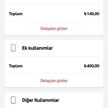 Vodafone İnternet Aşım Ücreti 549 TL Gelmiş Arıyorum Ulaşamıyorum