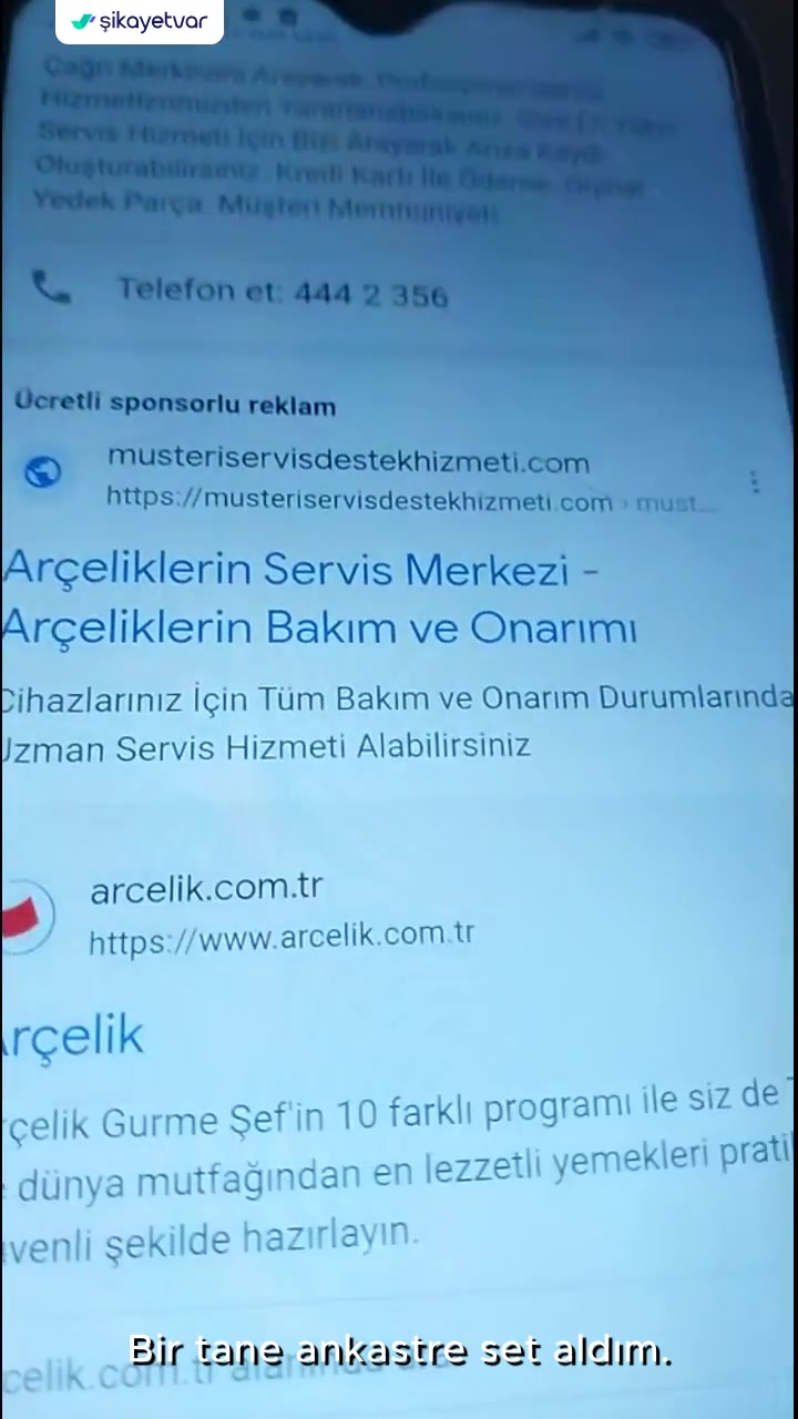 Arçelik Ankastre Set Hediyesi Gelmedi videonun kapak resmi