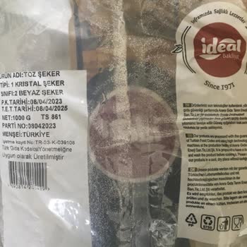 İdeal Bakliyat / Memişler Grup Marka Şekerin Renkli Farklı Çıktı