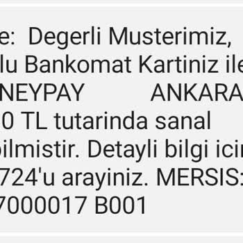 PARAM/MONEYPAY Ankara TR İzinsiz Para Çekimi