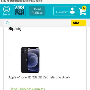 A101 Sipariş İptalini Kabul Etmiyor.
