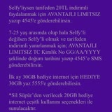 Türk Telekom Selfy Avantajlı Limitsiz Sosyal Tarifesi 20 GB İnternet!