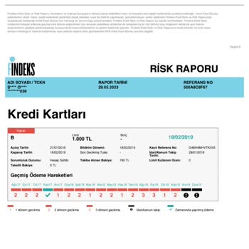 Findeks Ziraat Bankası'nın Kartımdan Kanuni Takip Yaptığı İçin Kredi Puanım Düşük Kaldı